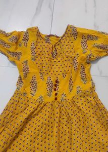 LIBAS MUSTARD LONG KURTA