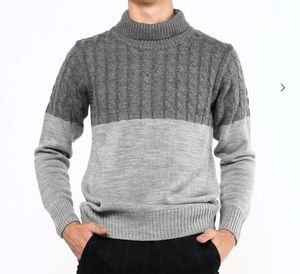 AJIO Colourblock Turtle-Neck Slim Fit Pullover