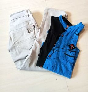 Boys outfit Jeans & desiner Shirt