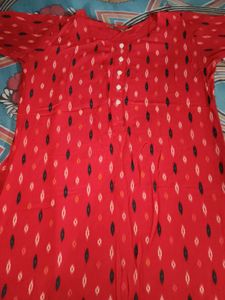 Red Color Kurta Sets With Pant And Dupatta