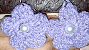 Crochet Flower Earrings