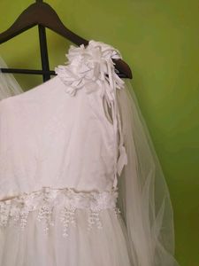 Mystery White Long Gown/New With Tag