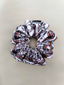 Hermes Style Chain Print Scrunchies