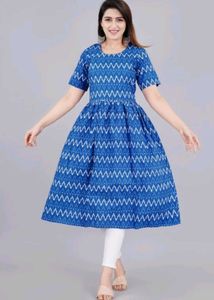 Sparkle Desire Blue Anarkali Kurta