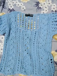 Crochet Knit Top