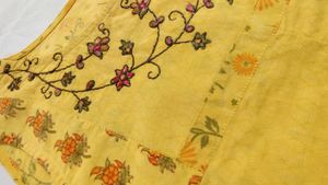 Mustard Boho Top