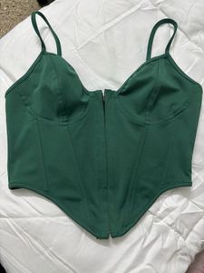 Green Corset Top