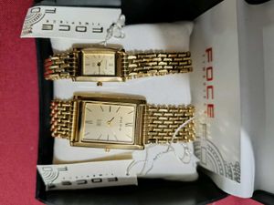 Non Used Foce  Couple Watch Japan Machine 👌👌