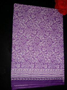 Purple Floral saree