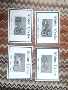 Vintage Motorcycle Art Prints (Set of 12)