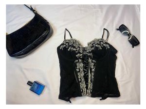 Black Ribbon Corset