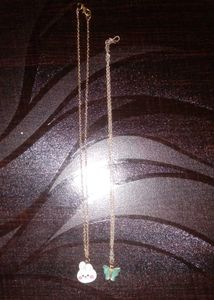 Cute Pendant Necklaces (Set of 2)