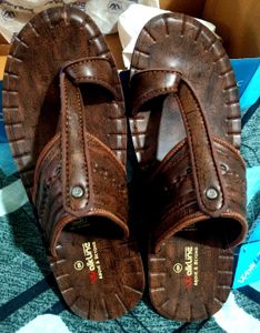 Walkline Brown Leather Sandals