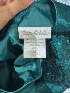Emerald Green Sparkle Party Dress