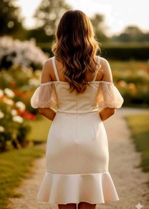 Elegant Beige Party Dress