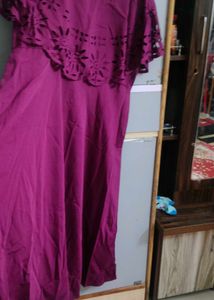 new Elegant Purple Maxi Dress