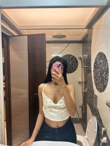 3 colour Satin Halter Top