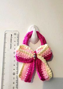 Colorful Crochet Earrings + Hair Bow Combo