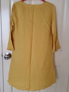 Yellow Short Kurti