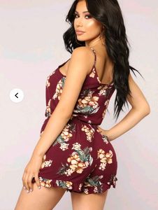 Floral Print Romper