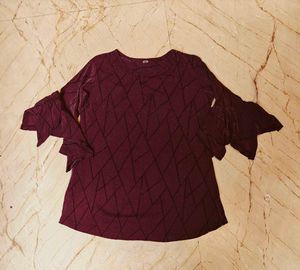 Top With Designer Sleeves