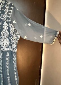 Grey Embroidered Kurti