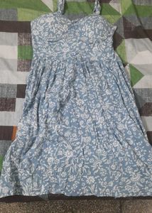 Brand New Padded Blue Summer Dress