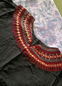 Black Work Short Kurta