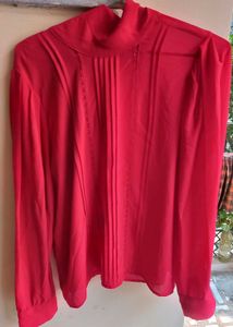 Fire Red Zara Top