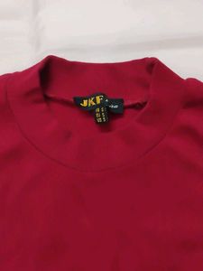 Red Sleeveless Crop Top