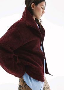 🔻PRICE DROP - H&amp;M - Teddy Jacket Burgundy