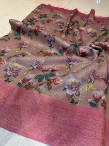 Pink Saree For Festive Wear