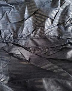 cotton luxurious Black Bedsheet Set