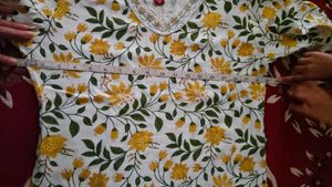New Floral Print Kurta Set