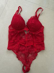 La senza Red Bodysuit Size s