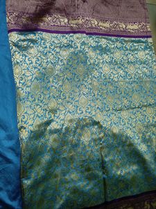 Readymade Blouse With Patuu Replica Saree