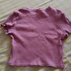 Cute Mauve Crop Top