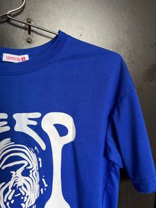 Royal blue crop T-shirt