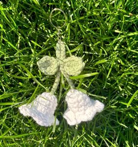 Crochet Lily of the Valley Decor 2 Keychain