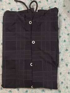 Stylish Black hooded shirt