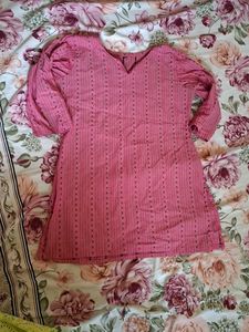 Pink Printed Kurti