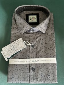 Grey Cotton Brand New Shirt