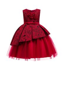 Hopscotch Red Sleeveless Floral Print party Dress