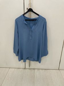 🌟 Timeless Charm: ZARA Serene Blue Tunic! 🌟