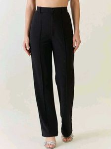Elegant Black Straight Leg Pants