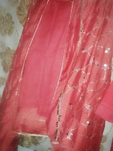 Pent Kameez Wita Mirror Dupatta
