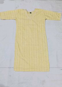 Daily Wear Yellow Kurti And Leggings