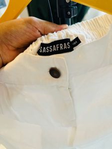 White Straight Pants