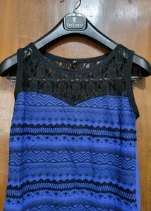 Atmosphere° Top - Blue And Black Lace