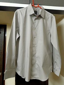 RARE RABBIT GREY COTTON SHIRT